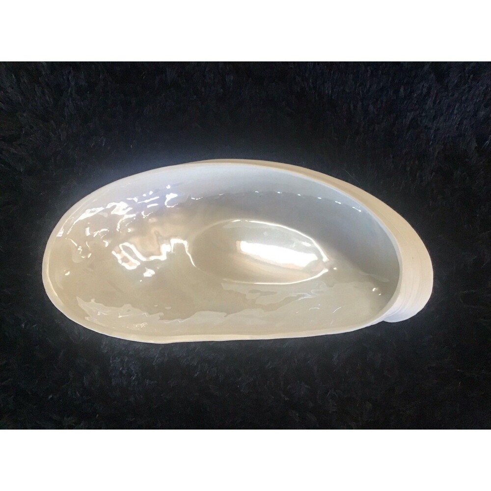 Roost Oyster Shell Bowl Lusterwear Opalescent Beach House Coastal Cottage